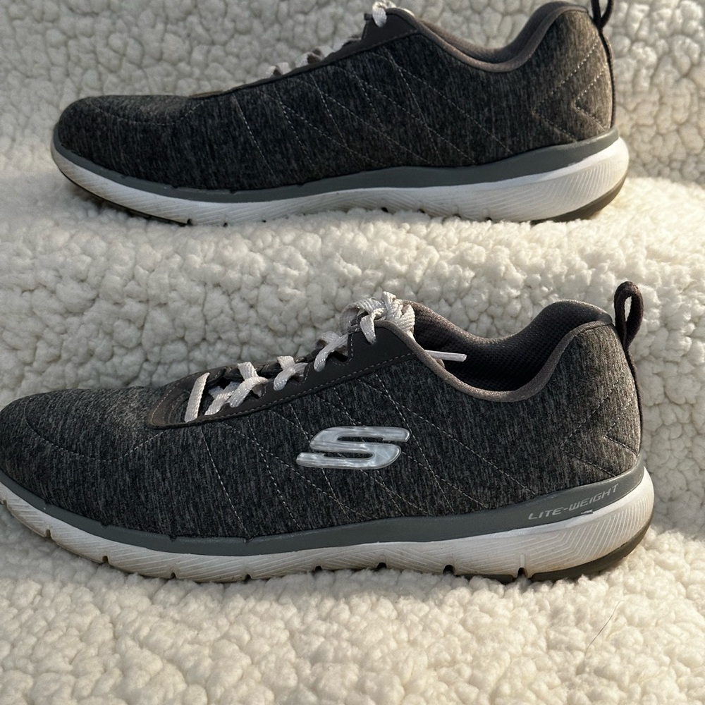 Skechers Women's Charcoal Lightweight Sneakers